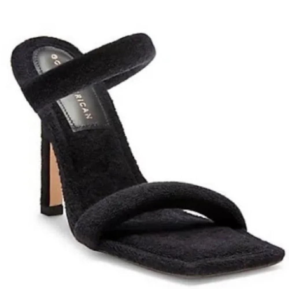 🖤 NIB! Good American Terry High Heel Sandals